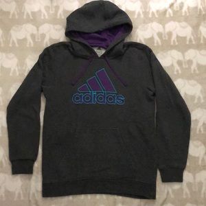 Adidas Sweatshirt grey purple blue Medium